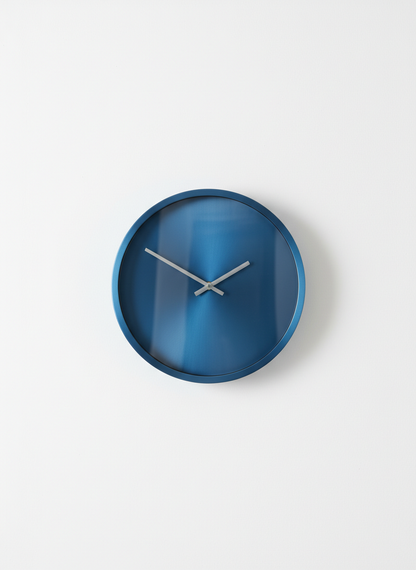 Blue Modern Wall Clock