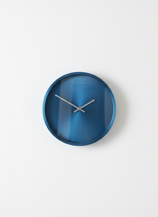 Blue Modern Wall Clock