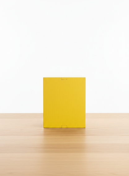 Yellow Wooden Table Clock