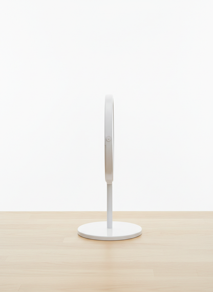 White Round Vanity Mirror