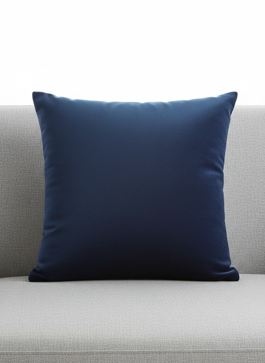 Blue Square Throw Pillow