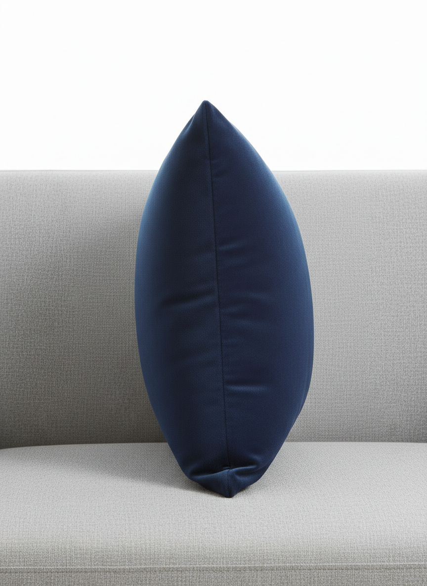 Blue Square Throw Pillow
